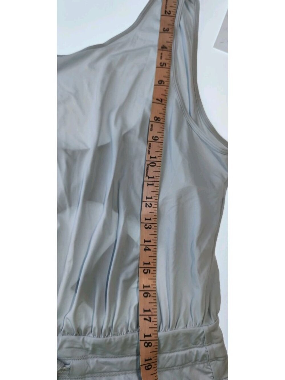 Halara NWT Cutout Waist Drawstring Wide Leg Jumpsuit Side Slit Gray Size M - Picture 8 of 13